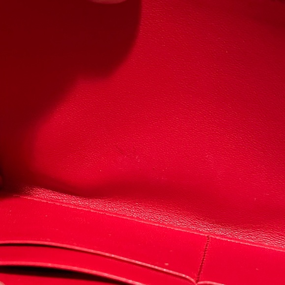 Celine Red Python Lambskin Large Zip Around Multifunctional wallet with COA - Picture 13 of 15